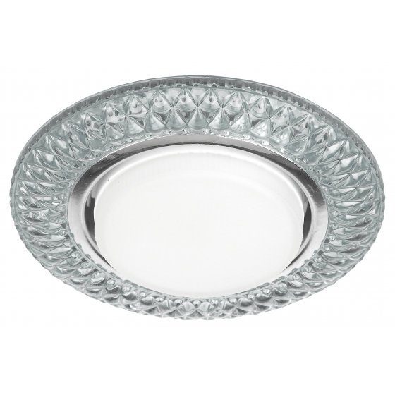 Фотография товара 'Эра Светильник DK LD23 SL/WH декор cо светодиодной подсветкой Gx53, прозрачный Б0029627'