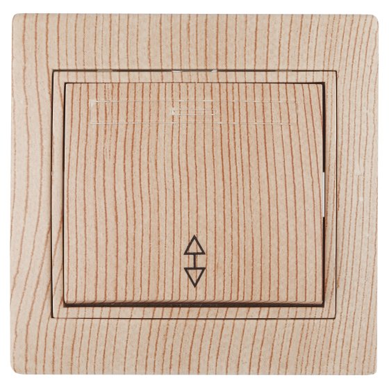 Фотография товара 'Эра Переключатель Intro Plano 1-103-11 одноклавишный 10А-250В, IP20, СУ, сосна Б0053756'