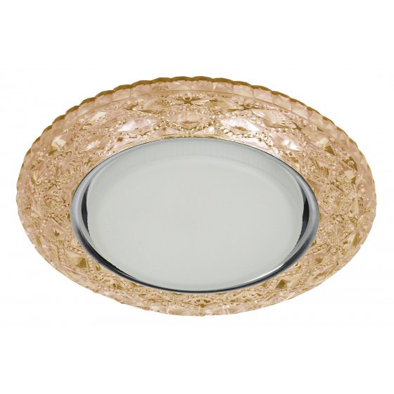 Фотография товара 'Эра Светильник DK LD24 CHP/WH декор cо светодиодной подсветкой Gx53, шампань Б0029632'