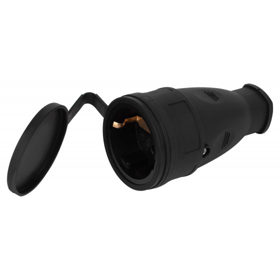 Фотография товара 'ЭРА RX10-B-IP44 Розетка каучуковая c заземлением'