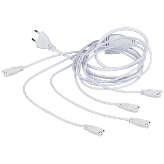 Фотография товара 'Эра Разветвитель сетевой для фитолампы FITO 5х IEC C5 (3-pin) 2 м для подключения 5 светильников Б0059055'