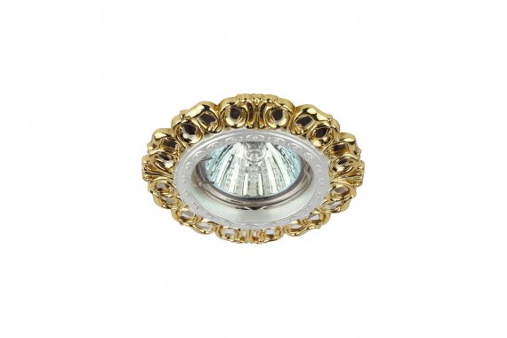 Фотография товара 'Эра Б0017096 KL53 GD/SL Светильник литой MR16,12V/220V, 50W'