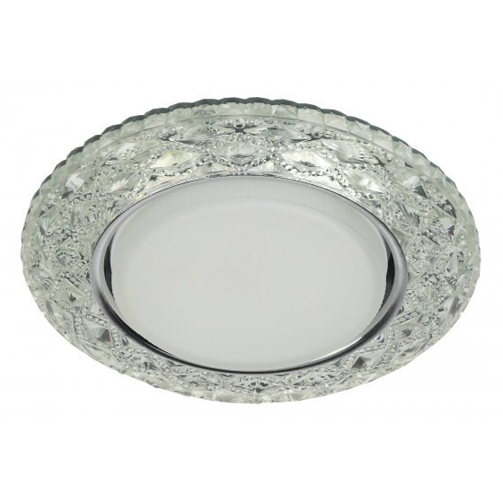 Фотография товара 'Эра Светильник DK LD24 SL/WH декор cо светодиодной подсветкой Gx53, прозрачный Б0029631'