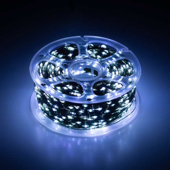 Фотография товара 'Эра Светодиодная новогодняя гирлянда POWER ENIN-2000W Нить холодный свет 200 м 2000 microled IP44 220В Б0060429'