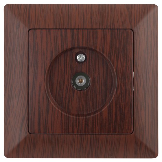 Фотография товара 'Эра Розетка Intro Solo 4-301-10 TV одиночная, СУ, венге Б0043373'