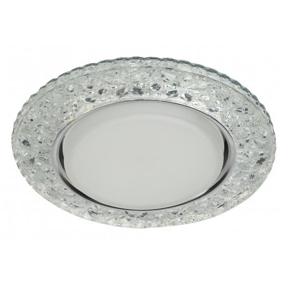 Фотография товара 'Эра Светильник DK LD25 SL/WH декор cо светодиодной подсветкой Gx53, прозрачный Б0029635'