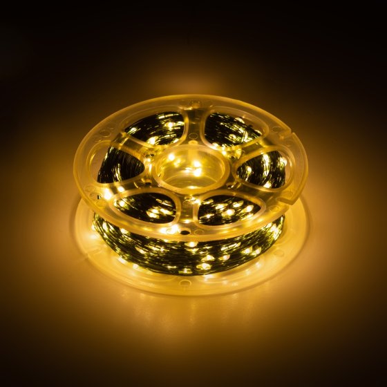 Фотография товара 'Эра Светодиодная новогодняя гирлянда ENIN-1000G нить теплый свет 100 м 1000 microLED IP44 220В Б0060427'