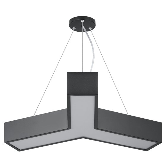 Фотография товара 'Эра Светильник LED ЭРА Geometria SPO-141-B-40K-028 Igrek 28Вт 4000K 1750Лм IP40 600*80 черный подвесной драйвер внутри Б0058883'