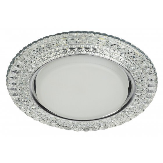 Фотография товара 'Эра Светильник DK LD26 SL/WH декор cо светодиодной подсветкой Gx53, прозрачный Б0029638'