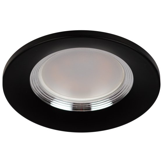 Фотография товара 'Эра Встраиваемый светильник алюминиевый KL107 BK/SL MR16 GU5.3 черный серебро Б0061098'