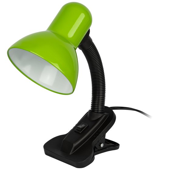 Фотография товара 'Эра Настольный светильник N-102-Е27-40W-GR на прищепке зелёный Б0058666'