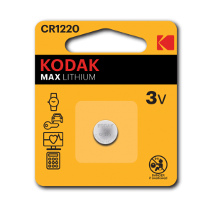Фотография товара 'Эра Батарейки Kodak CR1220-1BL MAX Lithium Б0029110'