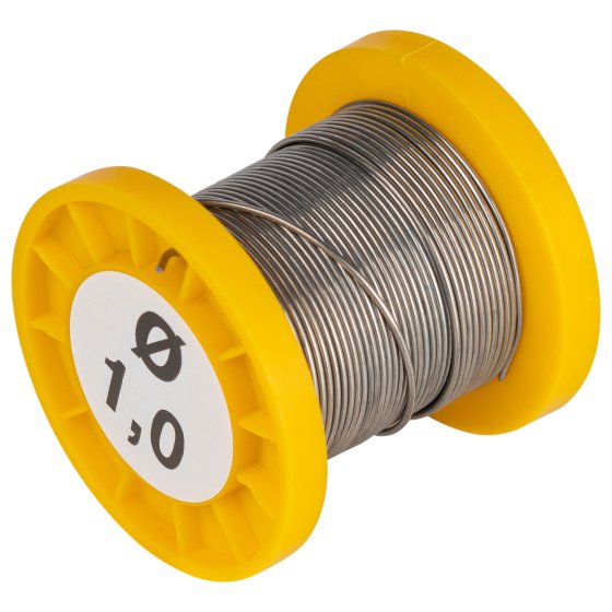 Фотография товара 'Эра Припой с канифолью для пайки ПОС 61 трубка ? 1.0 мм, катушка 50 гр Б0061082'