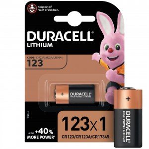 Фотография товара 'Эра Duracell CR123 (10/50/5400) Литиевая батарейка для фотоаппаратов A0001263'