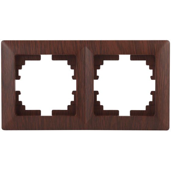 Фотография товара 'Эра Рамка для розеток и выключателей Intro Solo 4-502-10 на 2 поста, СУ, венге Б0043415'