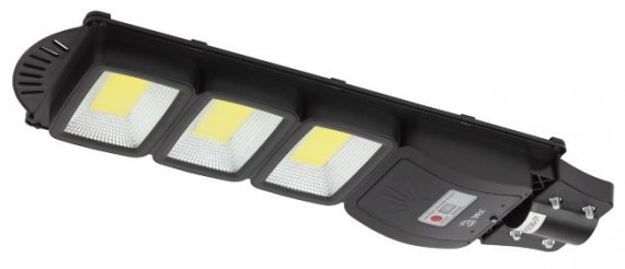 Фотография товара 'Эра Консольный светильник на солнечной батарее,COB, 60W, с датчиком движения, ПДУ, 1100lm, 5000К, IP65К Б0046795'