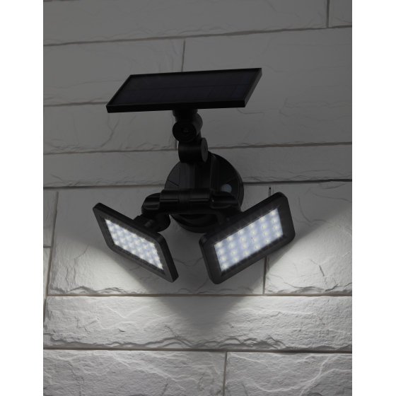 Фотография товара 'Эра ERAFS020-41 Фасадный светильник с двумя световыми панелями на солнечной батарее,2х24LED,180lm Б0044489'