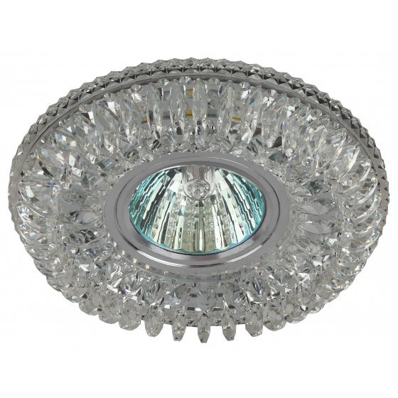 Фотография товара 'Эра Светильник DK LD34 SL/WH декор cо светодиодной подсветкой MR16, прозрачный Б0036479'