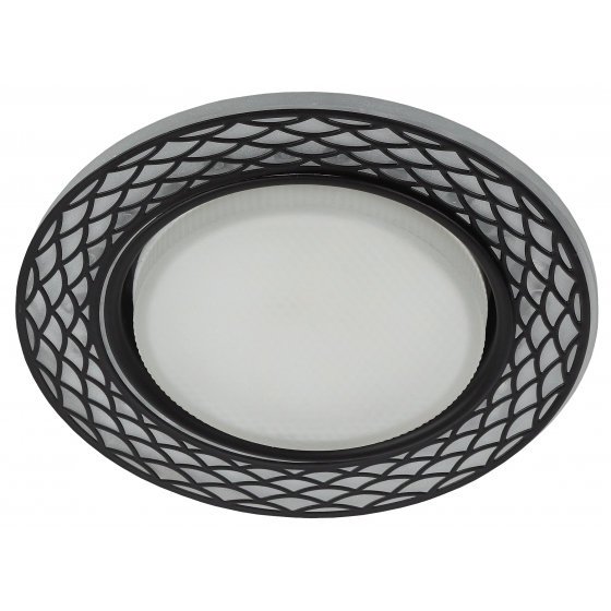 Фотография товара 'Эра Светильник DK LD37 WH/BK декор cо светодиодной подсветкой GX53, белый/черный Б0037386'