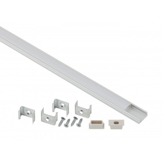 Фотография товара 'Эра Комплект с накладным анодированным профилем CAB262 16х6мм, 2м Б0039463'