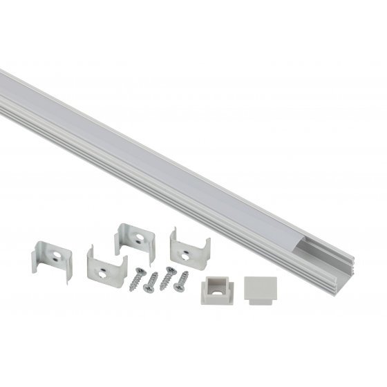 Фотография товара 'Эра Комплект с накладным анодированным профилем CAB261 16х12мм, 2м Б0039462'