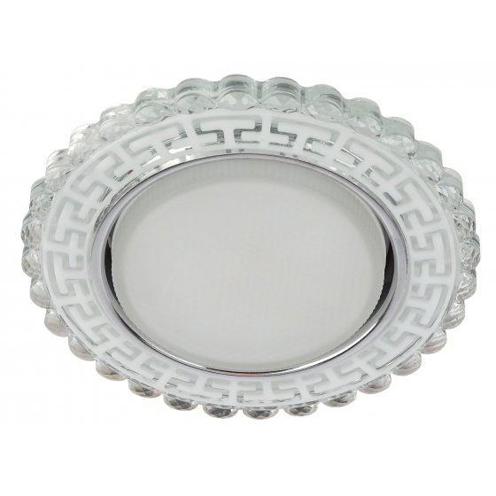 Фотография товара 'Эра Светильник DK LD38 SL ЭРА декор cо светодиодной подсветкой GX53, зеркальный Б0037392'