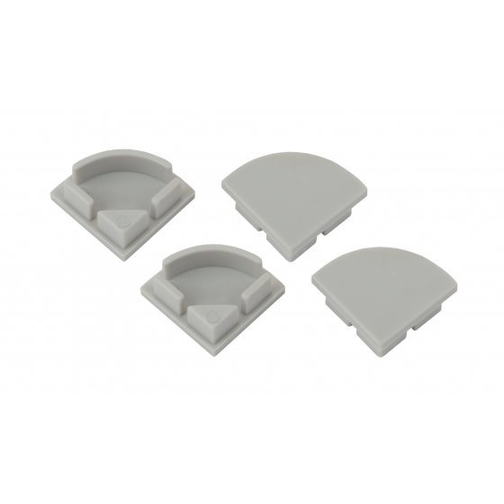 Фотография товара 'Эра Набор заглушек для профиля CAB280, 4 глухие круглые Б0039451'