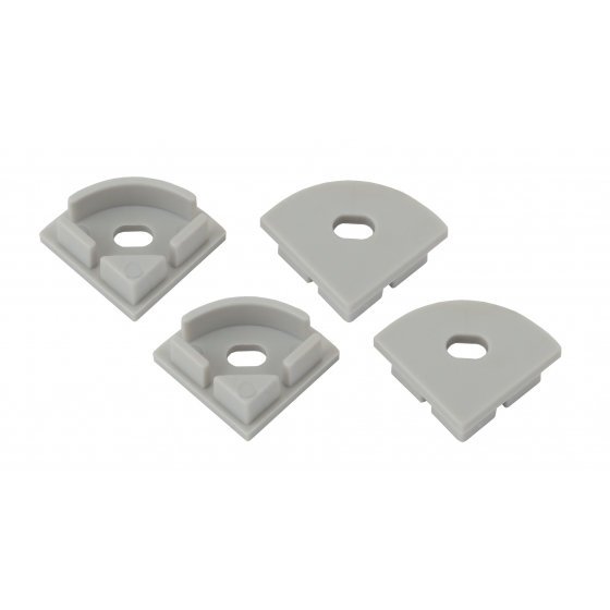 Фотография товара 'Эра Набор заглушек для профиля CAB280, 4 сквозные круглые Б0039452'