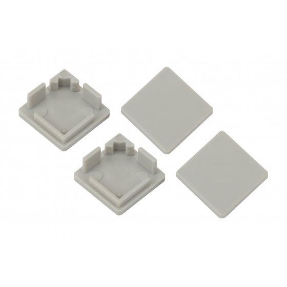 Фотография товара 'Эра Набор заглушек для профиля CAB280, 4 глухие квадратные Б0039453'