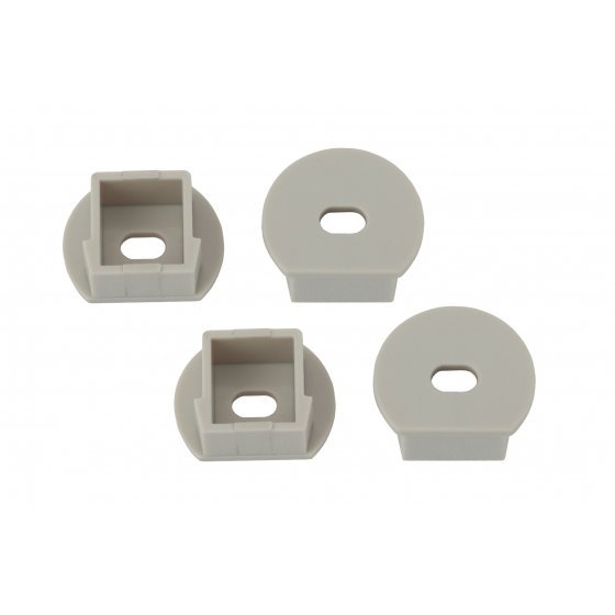 Фотография товара 'Эра Набор заглушек для профиля LF281, 4 сквозные круглые Б0039460'