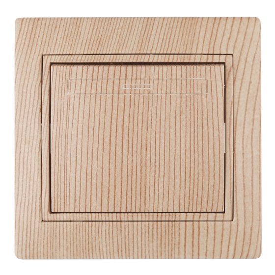 Фотография товара 'Эра Выключатель, 10А-250В, IP20, СУ, Plano, сосна (10/200/2400) Б0030033'