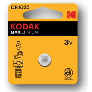 Фотография товара 'Эра Батарейки Kodak CR1025-1BL MAX Lithium Б0029108'