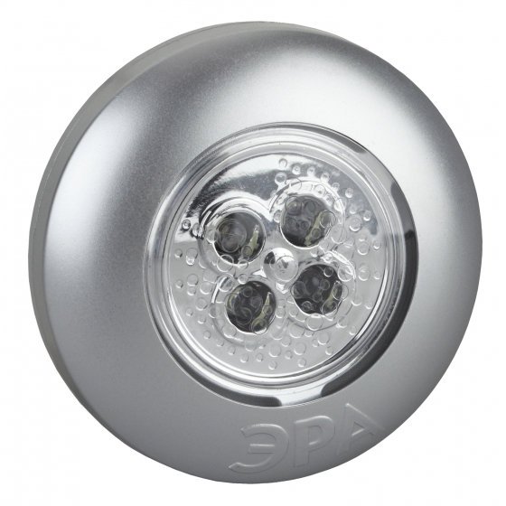 Фотография товара 'Эра Фонарь SB-503 пушлайт Аврора 4xLED, 3xAAA, серебристый Б0029183'