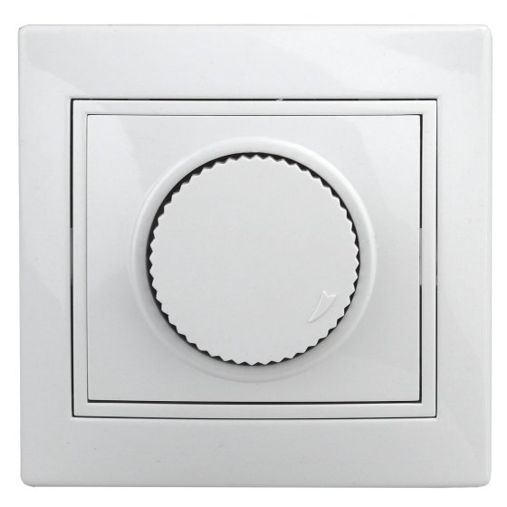 Фотография товара 'Эра Светорегулятор поворотный, 600Вт 230В, IP20, СУ, Plano, белый (10/200/2000) Б0027623'