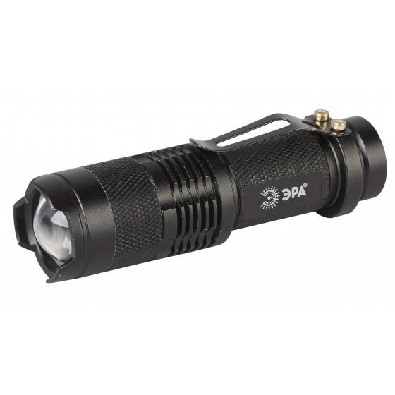 Фотография товара 'Эра Фонарь UB-602 универсальный Компакт 3 Вт, 1xAA, алюм, регул. фокус, 3 режима, прищепка, бл Б0027826'