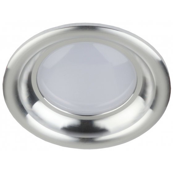 Фотография товара 'Эра Светильник KL LED 17-7 SL светодиодный круглый тарелка 7W 4000K, серебро Б0030405'