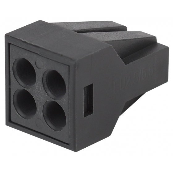 Фотография товара 'Эра Клемма СМК с пастой серии 304, 4 отверстия, 0,5-2,5 мм2 Б0043975'