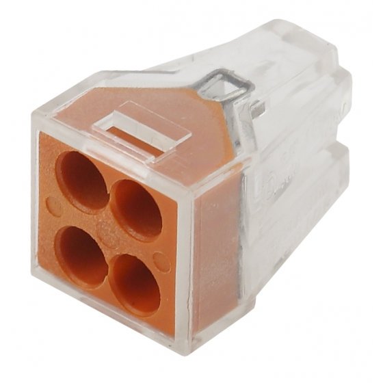 Фотография товара 'Эра NO-222-19 Строительно-монтажная клемма СМК, модель 104, 4 отверстия, 1.0- Б0033393'