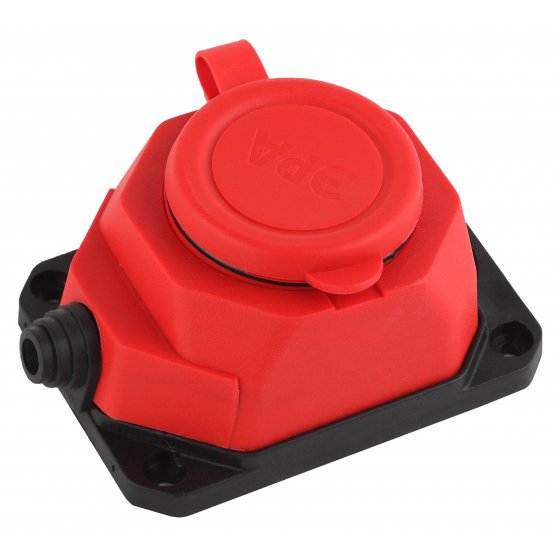 Фотография товара 'Эра Колодка каучуковая с/з 1гн 16A IP44 красная Б0044550'