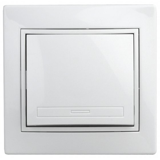 Фотография товара 'Эра Кнопка Intro Plano 1-109-01 включения 10А-250В, IP20, СУ, Plano, белый Б0053830'