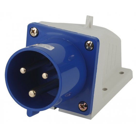 Фотография товара 'Эра Вилка стационарная 523 2Р+РЕ 32А 220В IP44 Б0032858'