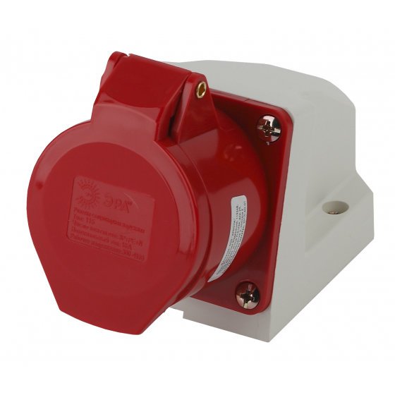 Фотография товара 'Эра Розетка стационарная наружная 115 3Р+РЕ+N 16А 380В IP44 Б0032876'