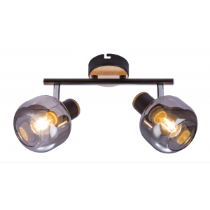 Фотография товара 'Эра Светильник настенно-потолочный спот Rivoli Dorkas 7026-702 2 х E14 40 Вт поворотный Б0047097'