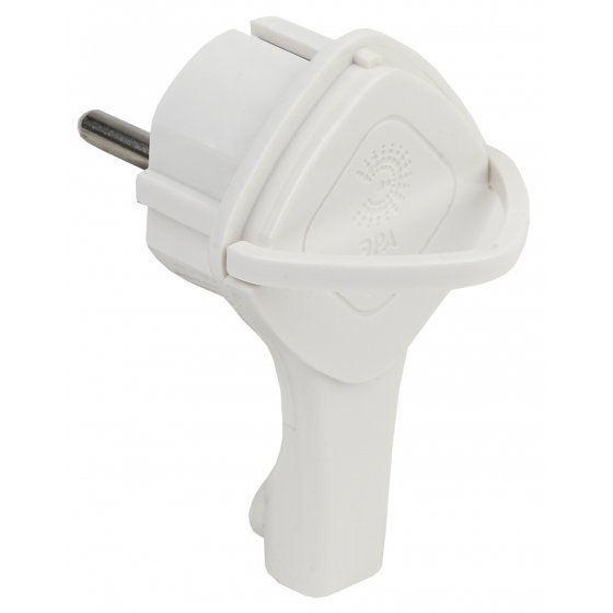 Фотография товара 'Эра Вилка ультраплоская c/з 16A с кольцом белая (10/60/1440) Б0026331'