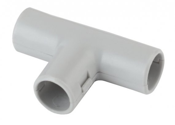 Фотография товара 'Эра Тройник (серый) соединительный для трубы 25мм Б0036832'