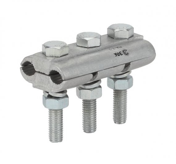 Фотография товара 'Эра Зажим плашечный ПС-2-1 (9,1-12,0 мм2) 2 болта (6/30/1440) Б0038781'