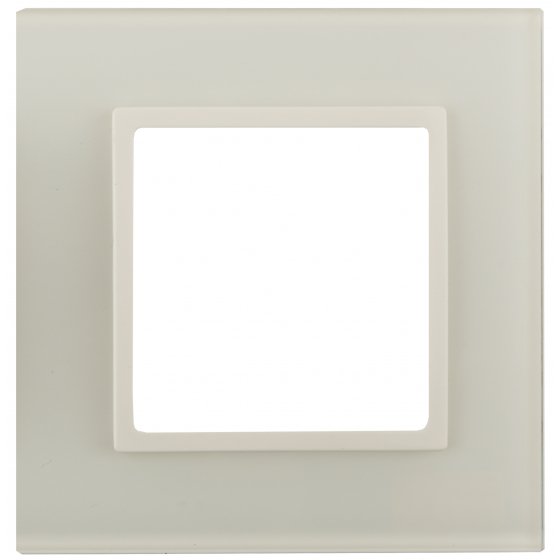 Фотография товара 'Эра Рамка для розеток и выключателей Elegance 14-5101-02 на 1 пост, стекло, Б0059167'