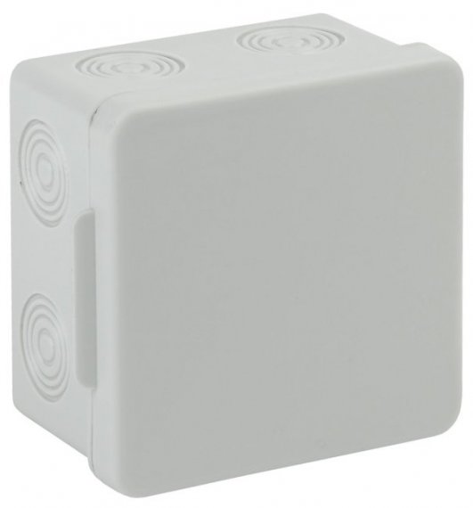 Фотография товара 'Эра Коробка распаячн. открытой установки КОР 80х80х50мм без гермовводов 7 вх. IP54 Б0037442'