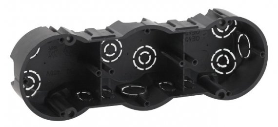 Фотография товара 'Эра Коробка установочная КУТ 3-х местная 212х70х45мм для твердых стен саморез. IP20 Б0047214'