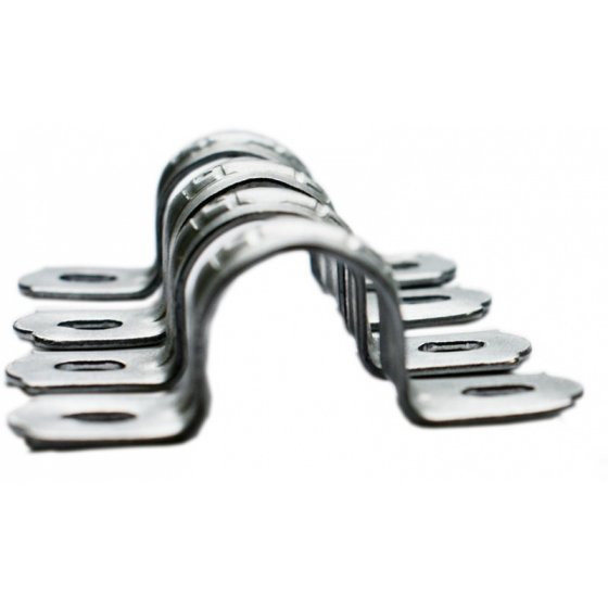 Фотография товара 'Эра Скоба металлическая двухлапковая d 10-11мм (100шт) (100/3000/72000) Б0036423'